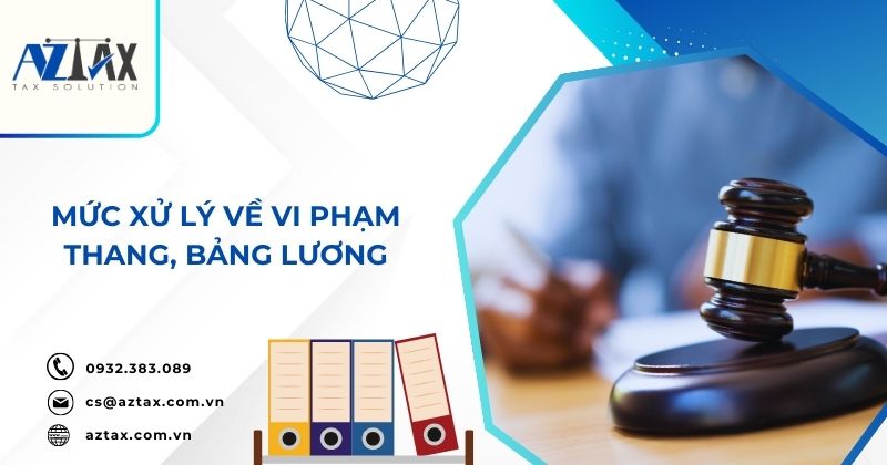 Mức xử lý về vi phạm thang, bảng lương