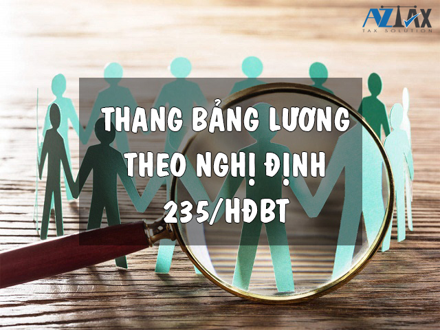 Thang bảng lương theo Nghị định 235/HĐBT của Hội ... - AZTAX