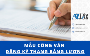 Mẫu công văn đăng ký thang bảng lương