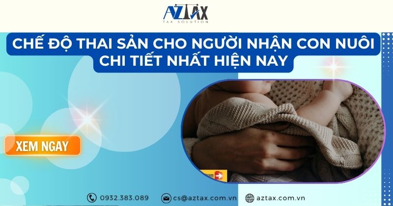 Cách tính khoản trợ cấp khi hưởng chế độ thai sản cho người nhận con nuôi