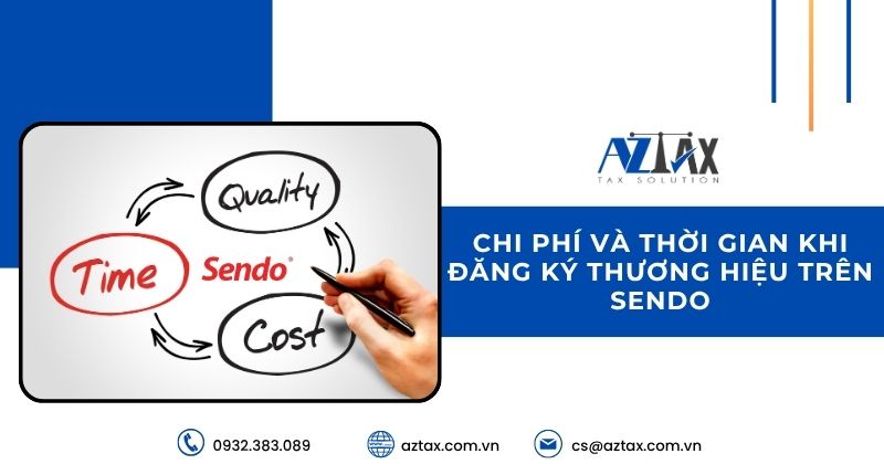 Chi phí và thời gian khi đăng ký thương hiệu trên Sendo
