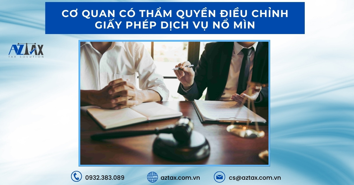 Cơ quan có thẩm quyền điều chỉnh giấy phép dịch vụ nổ mìn