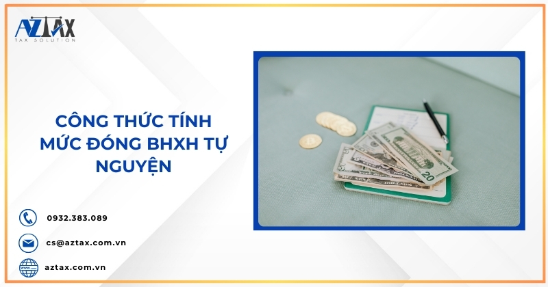 Công thức tính mức đóng BHXH tự nguyện