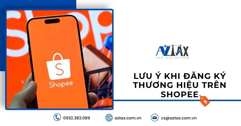 Lưu ý khi đăng ký thương hiệu trên Shopee