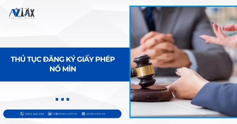 Thủ tục đăng ký Giấy phép nổ mìn