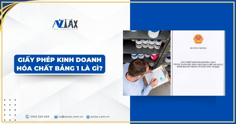 Giấy phép kinh doanh hóa chất bảng 1 là gì?