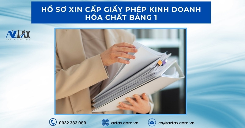 Hồ sơ xin cấp giấy phép kinh doanh hóa chất Bảng 1