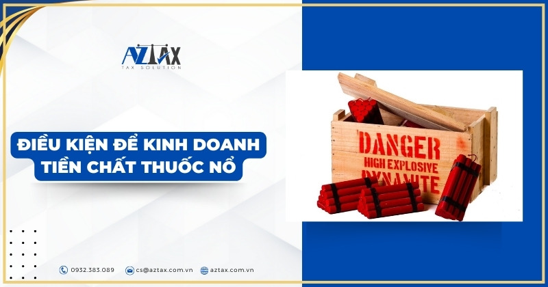 Điều kiện để kinh doanh tiền chất thuốc nổ