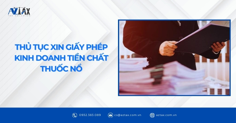 Thủ tục xin Giấy phép kinh doanh tiền chất thuốc nổ