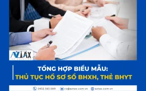 Tổng hợp biểu mẫu: Thủ tục hồ sơ sổ BHXH, thẻ BHYT