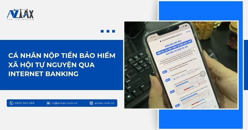 Cá nhân nộp tiền bảo hiểm xã hội tự nguyện qua Internet Banking