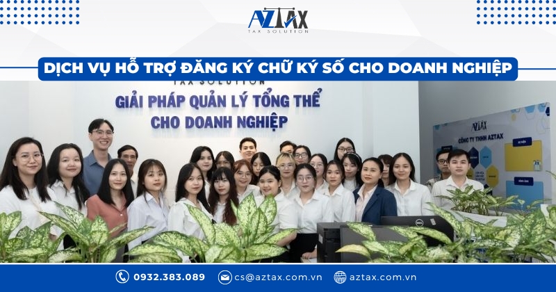 Dịch vụ hỗ trợ đăng ký chữ ký số cho doanh nghiệp