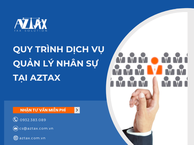 Quy trình dịch vụ quản lý nhân sự tại AZTAX