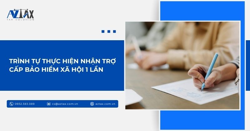 Trình tự thực hiện nhận trợ cấp bảo hiểm xã hội 1 lần