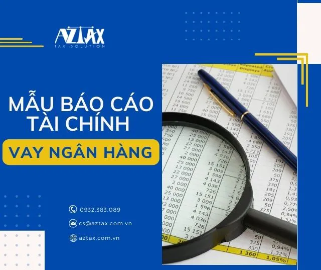 Mẫu báo cáo tài chính vay ngân hàng