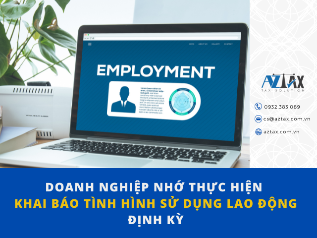 DOANH NGHIỆP NHỚ THỰC HIỆN KHAI BÁO TÌNH HÌNH SỬ DỤNG LAO ĐỘNG ĐỊNH KỲ