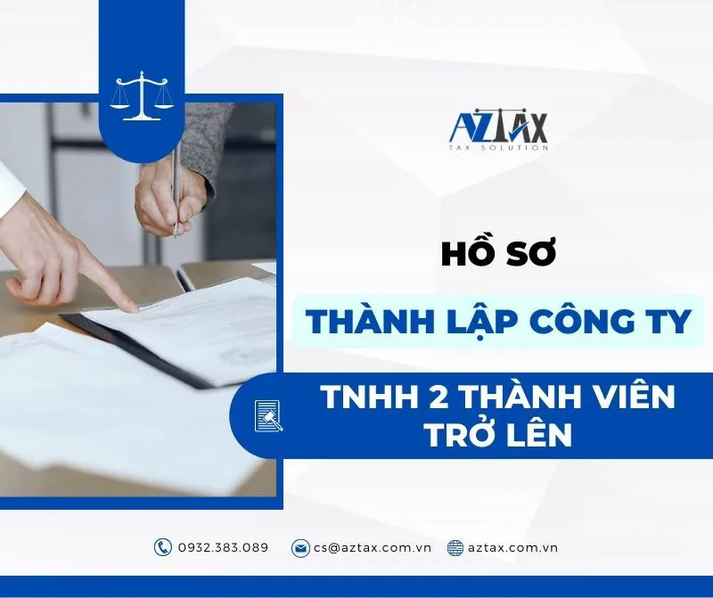 hoồ sơ công ty TNHH 2 thành viên trở lên