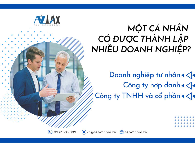 Một cá nhân có được thành lập nhiều doanh nghiệp?