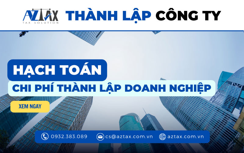 hach toan chi phi thanh lap doanh nghiep
