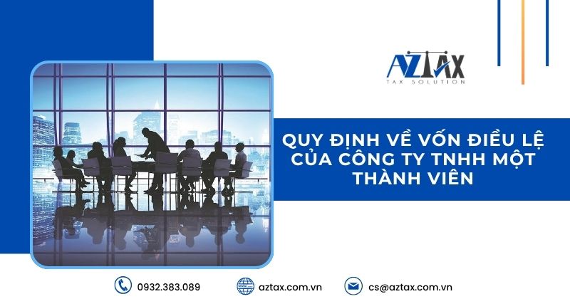 Quy định về vốn điều lệ của công ty TNHH một thành viên