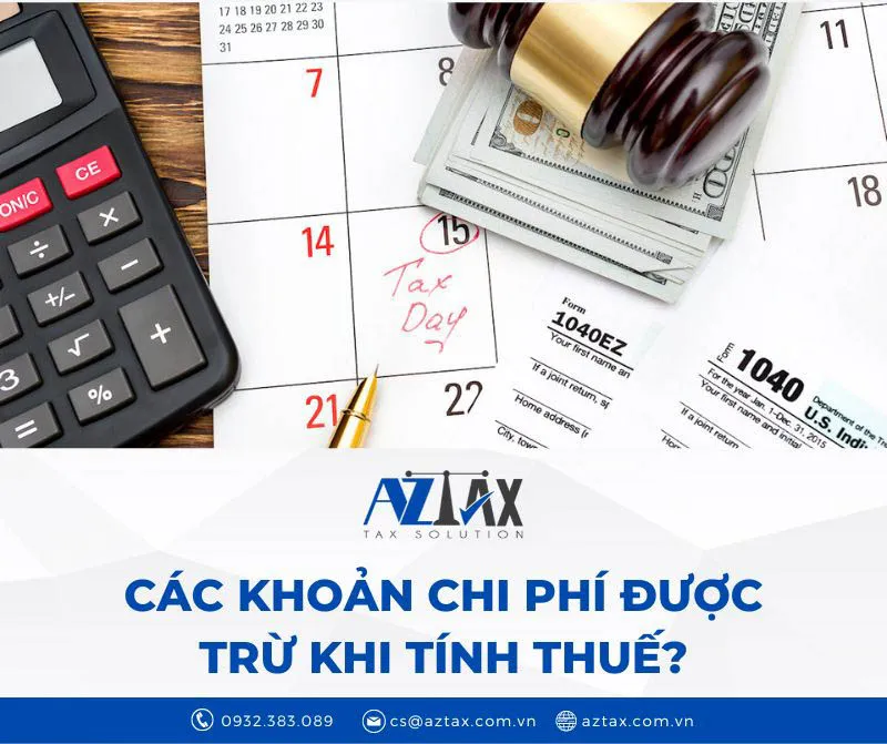 Các khoản chi được trừ khi tính thuế doanh nghiệp tư nhân