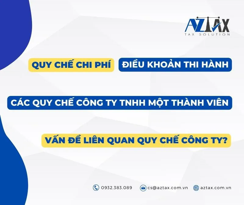 cac quy che cong ty tnhh 1 thanh vien