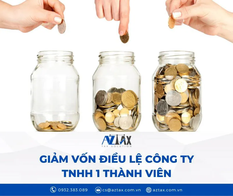 Giảm vốn điều lệ Công ty TNHH 1 thành viên