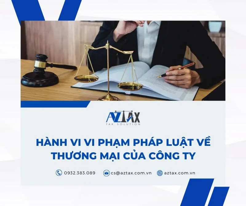 hanh vi vi pham phap luat ve thuong mai cua cong ty