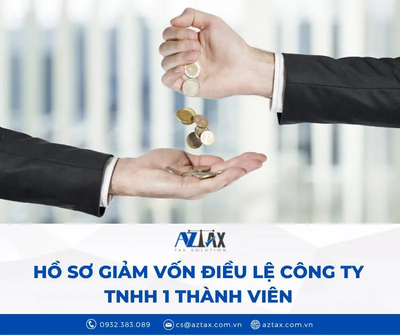 Hồ sơ giảm vốn điều lệ công ty tnhh mtv