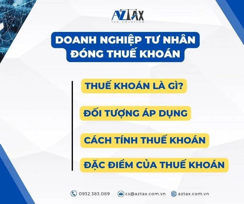 Khái quát về doanh nghiệp tư nhân đóng thuế khoán