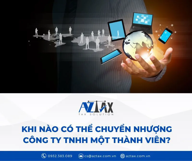 khi nao có the chuyen nhuong cong ty tnhh 1 thanh vien
