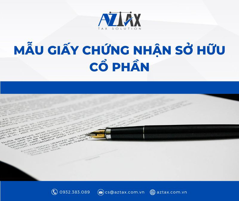 mau giay chung nhan so huu co phan