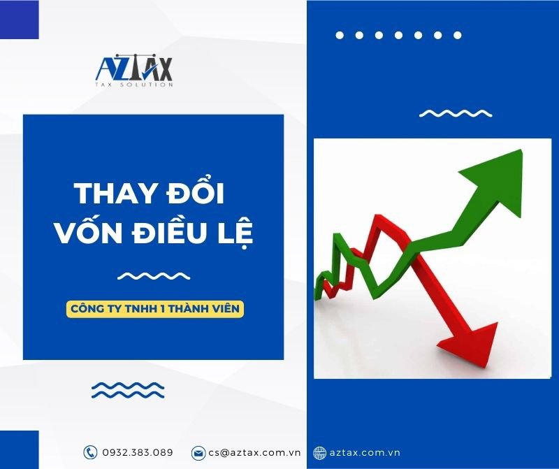 Thay đổi vốn điều lệ công ty TNHH 1 thành viên Thay đổi vốn điều lệ công ty TNHH 1 thành viên