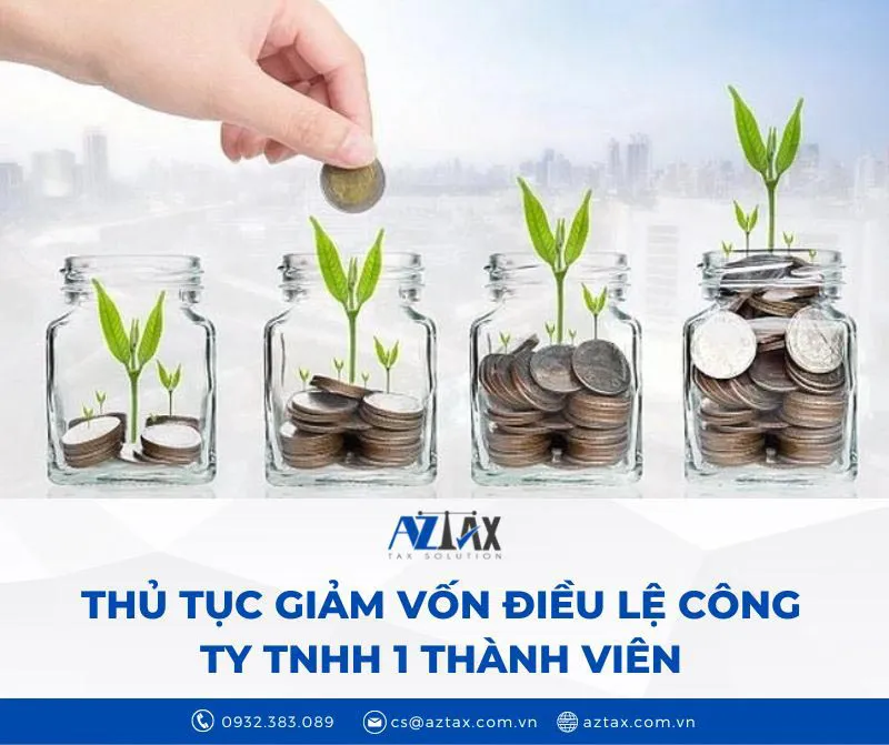 Thủ tục đăng ký giảm vốn điều lệ Công ty TNHH một thành viên