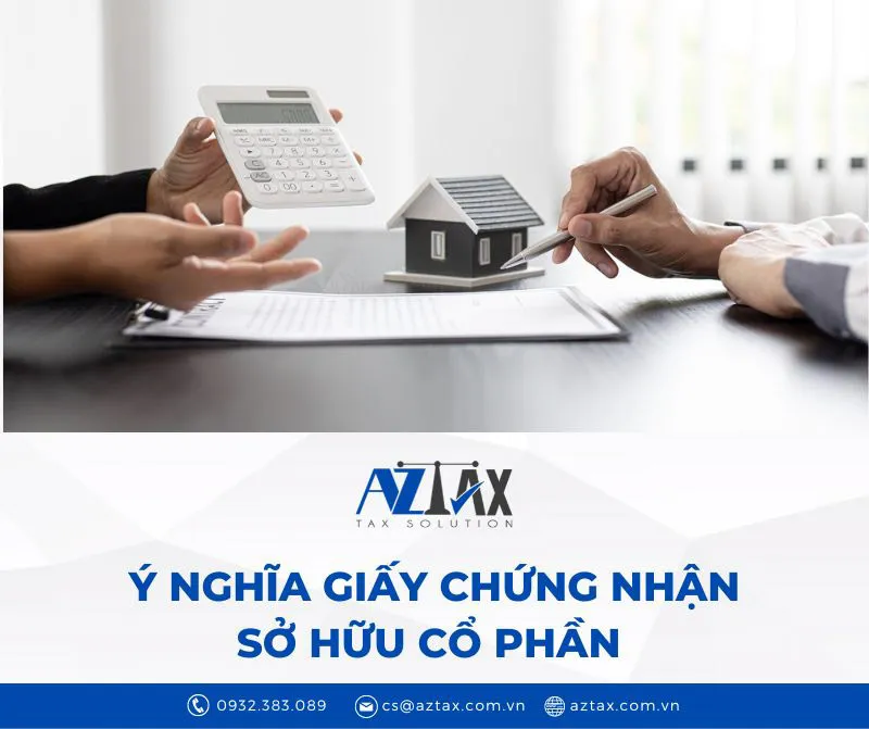 Giá trị của giấy chứng nhận sở hữu cổ phần - mẫu tt08/tct