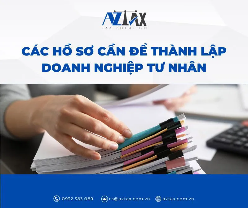 cac ho so can de thanh lap doanh nghiep tu nhan