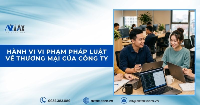 Hành vi vi phạm pháp luật về thương mại của công ty