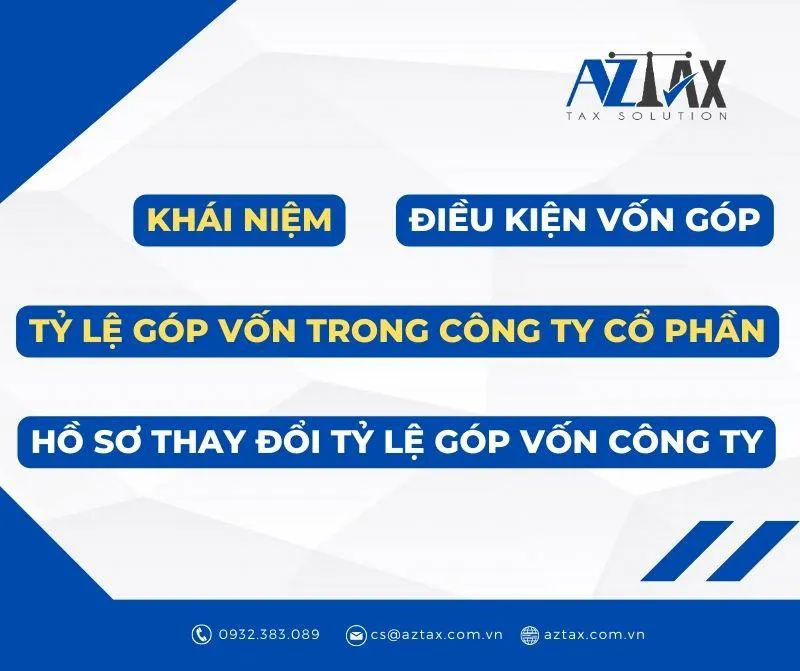 Khái quát về tỷ lệ góp vốn trong Công ty cổ phần hiện nay