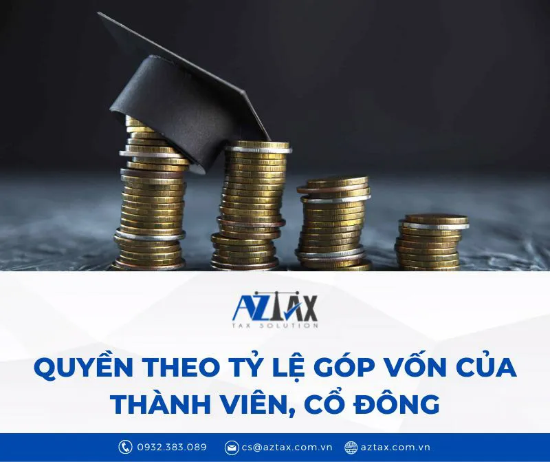 Quyền theo tỷ lệ và quyền không theo tỷ lệ góp vốn của thành viên, cổ đông
