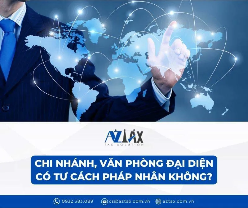 chi nhanh van phong dai dien cua phap nhan co tu cach phap nhan khong