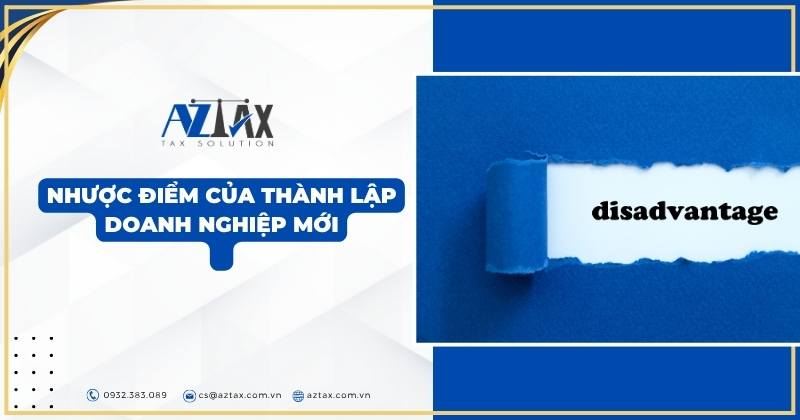 Nhược điểm của thành lập doanh nghiệp mới