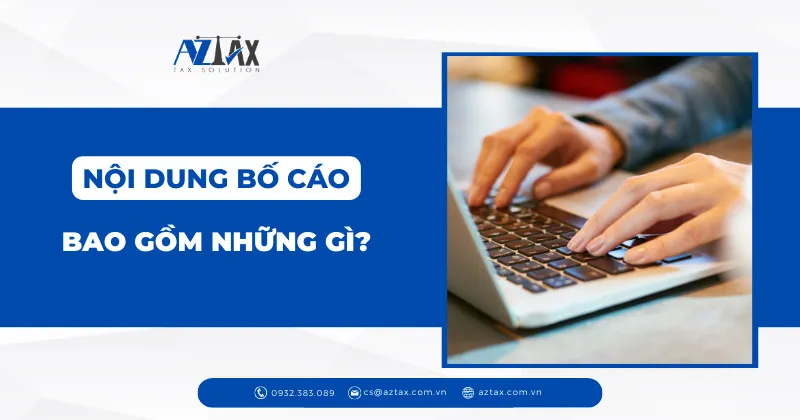 noi dung bo cao gom nhung gi