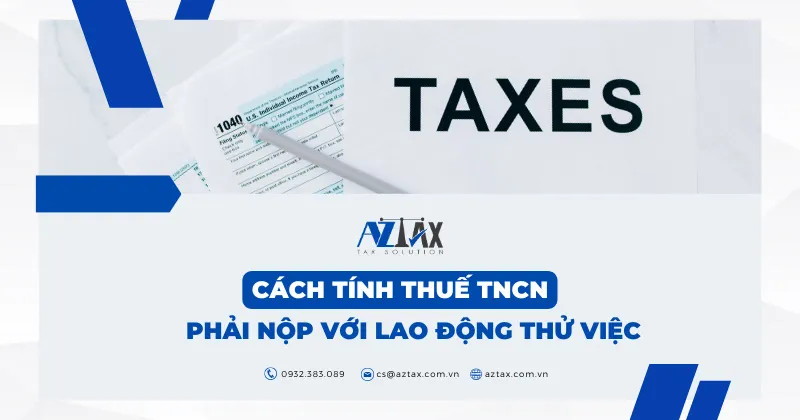 cach tinh thue tncn cho lao dong thu viec