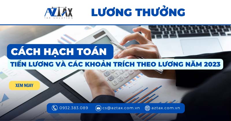 cach hach toan tien luong va cac khoan trich theo luong nam 2023