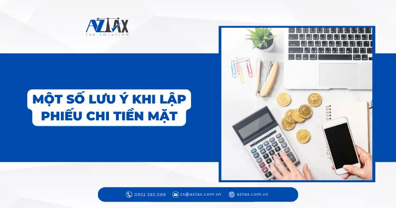 mot so luu y khi lap phieu chi