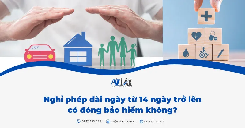 nghi phep dai ngay tu 14 ngay tro len có dong bao hiem khong