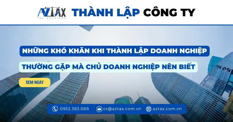 kho khan khi thanh lap doanh nghiep