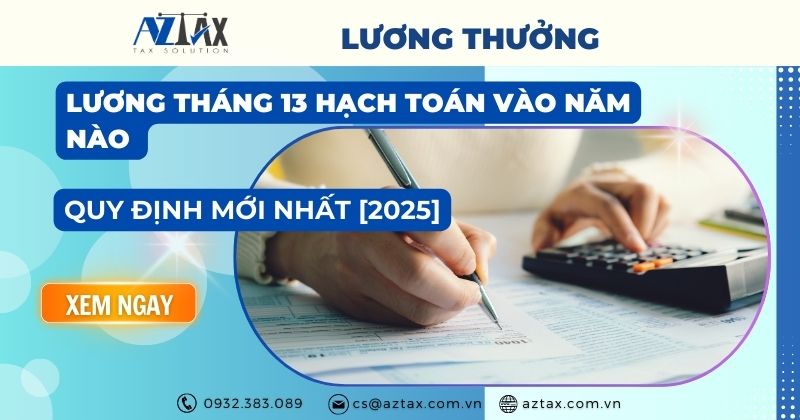 Lương tháng 13 hạch toán vào năm nào