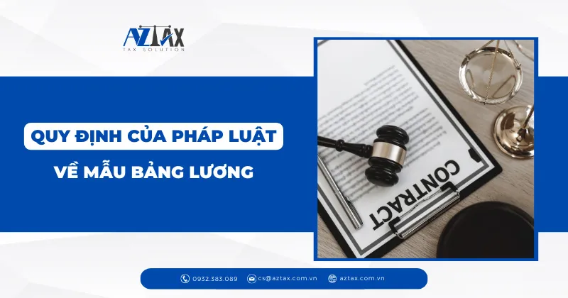 quy dinh phap luat ve mau bang luong