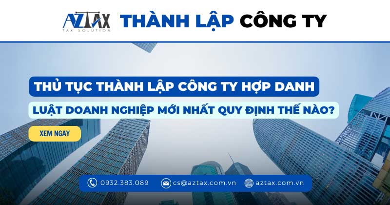 thu tuc thanh lap cong ty hop danh